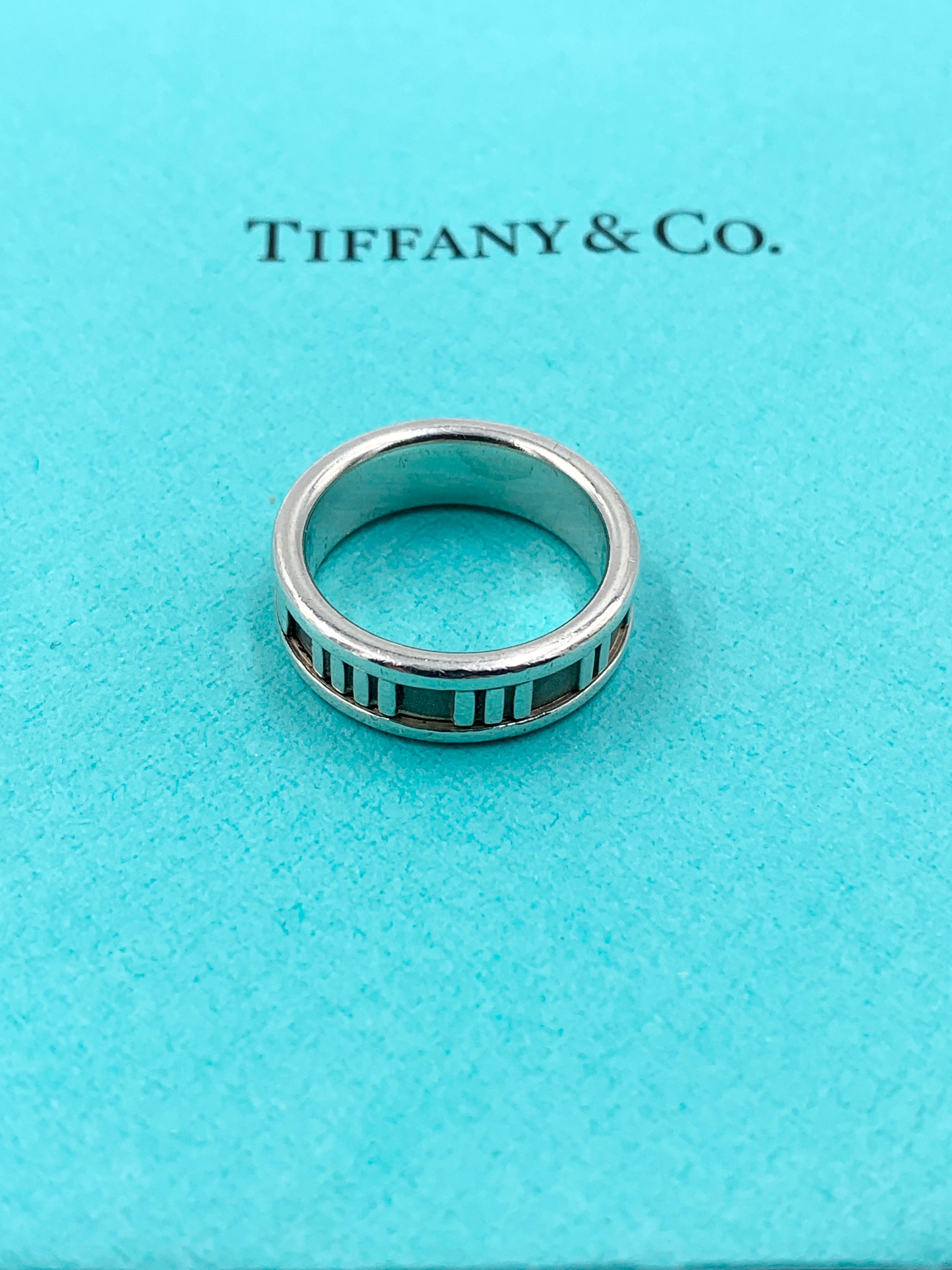 Tiffany & Co 925 Silver Atlas Ring Size 6 - Canadian Consignment