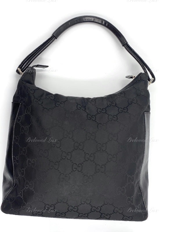 Black monogram gucci online bag