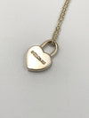 Tiffany & Co 925 Silver Return to Tiffany Heart Lock with Necklace