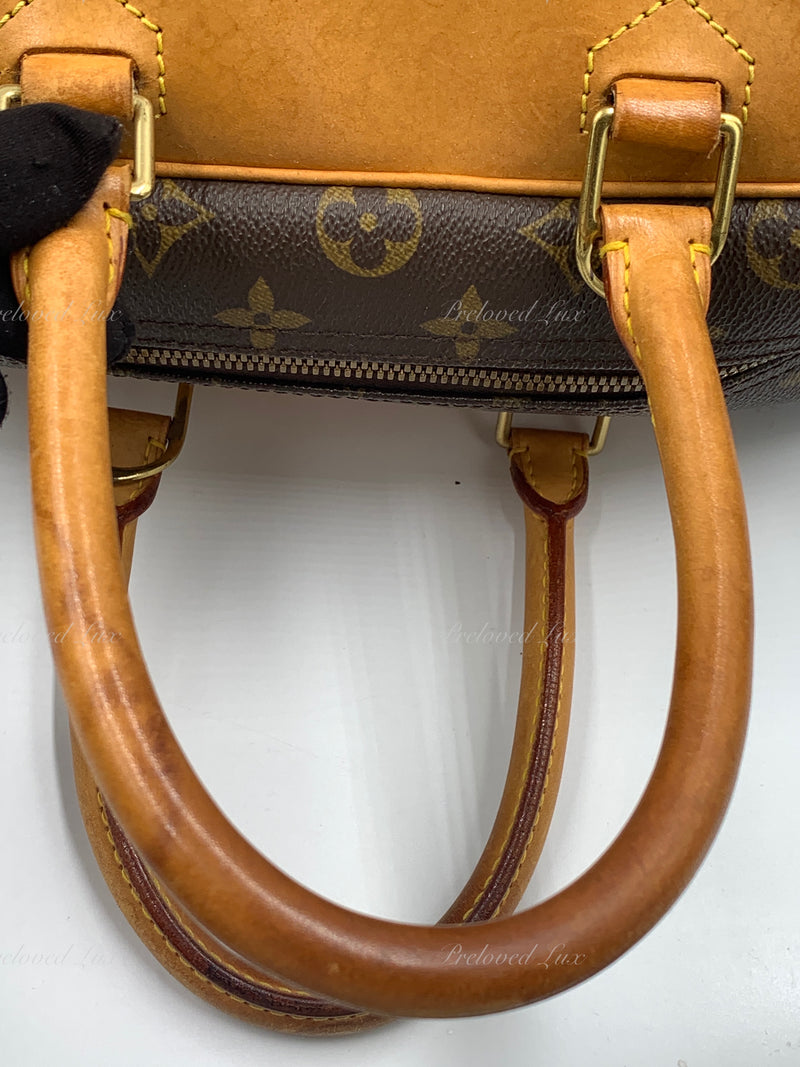 LOUIS VUITTON Monogram Deauville Hand Bag M47270 LV Auth 23055 Cloth  ref.335557 - Joli Closet