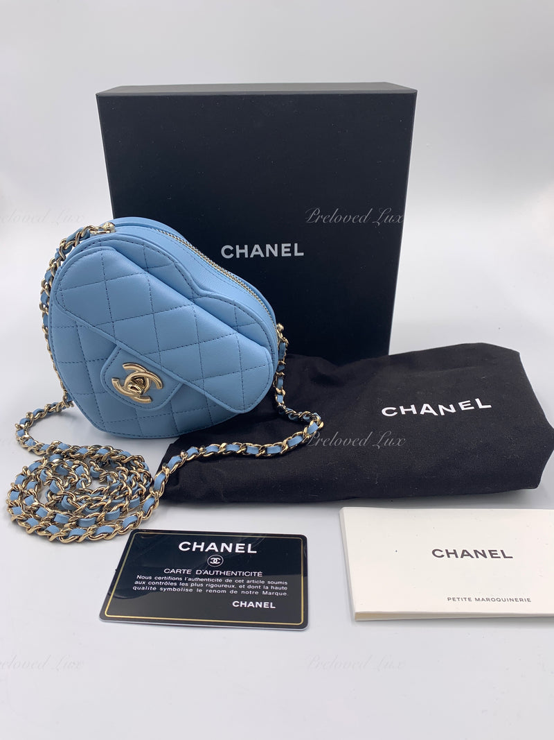 Chanel Mini Blue ChevronQuilted Caviar Rectangular Classic