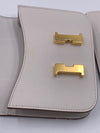 HERMES Gris Pale (light grey) Constance Slim Epsom Leather Gold Hardware