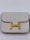 HERMES Gris Pale (light grey) Constance Slim Epsom Leather Gold Hardware