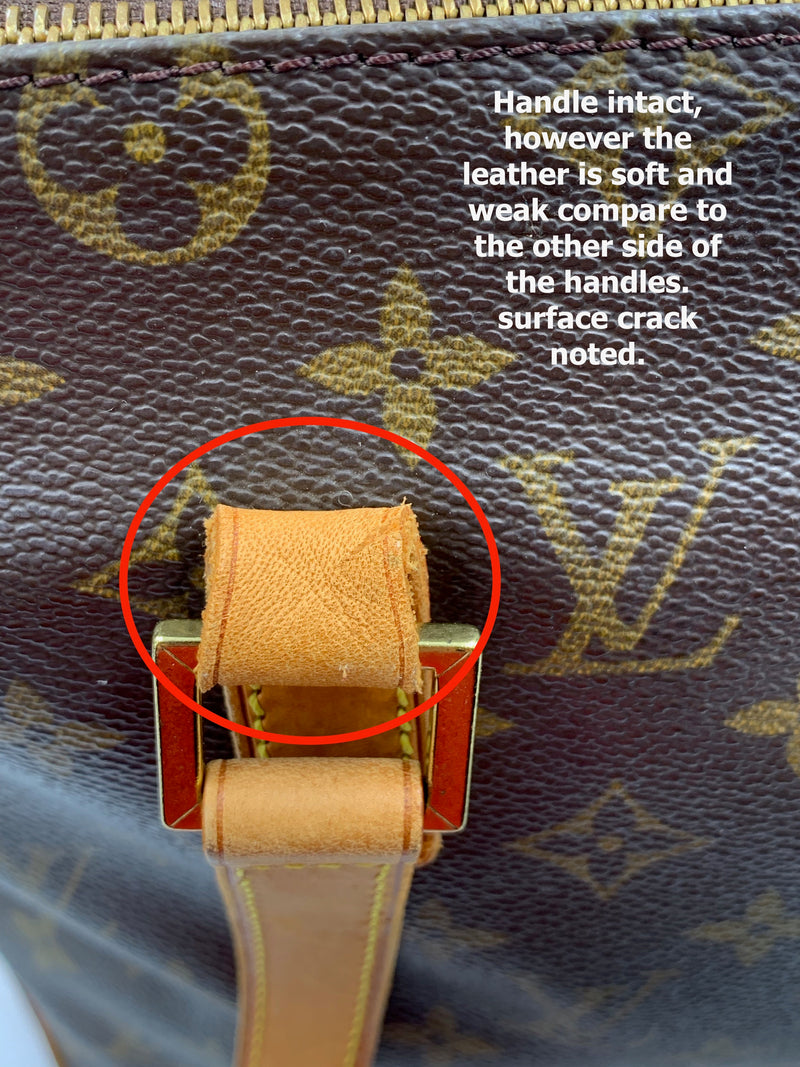 Louis Vuitton - LV vachetta cracked, fragile & darkened