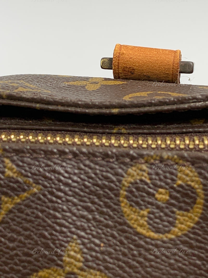 Cabas Mezzo, Used & Preloved Louis Vuitton Tote Bag, LXR USA, Brown
