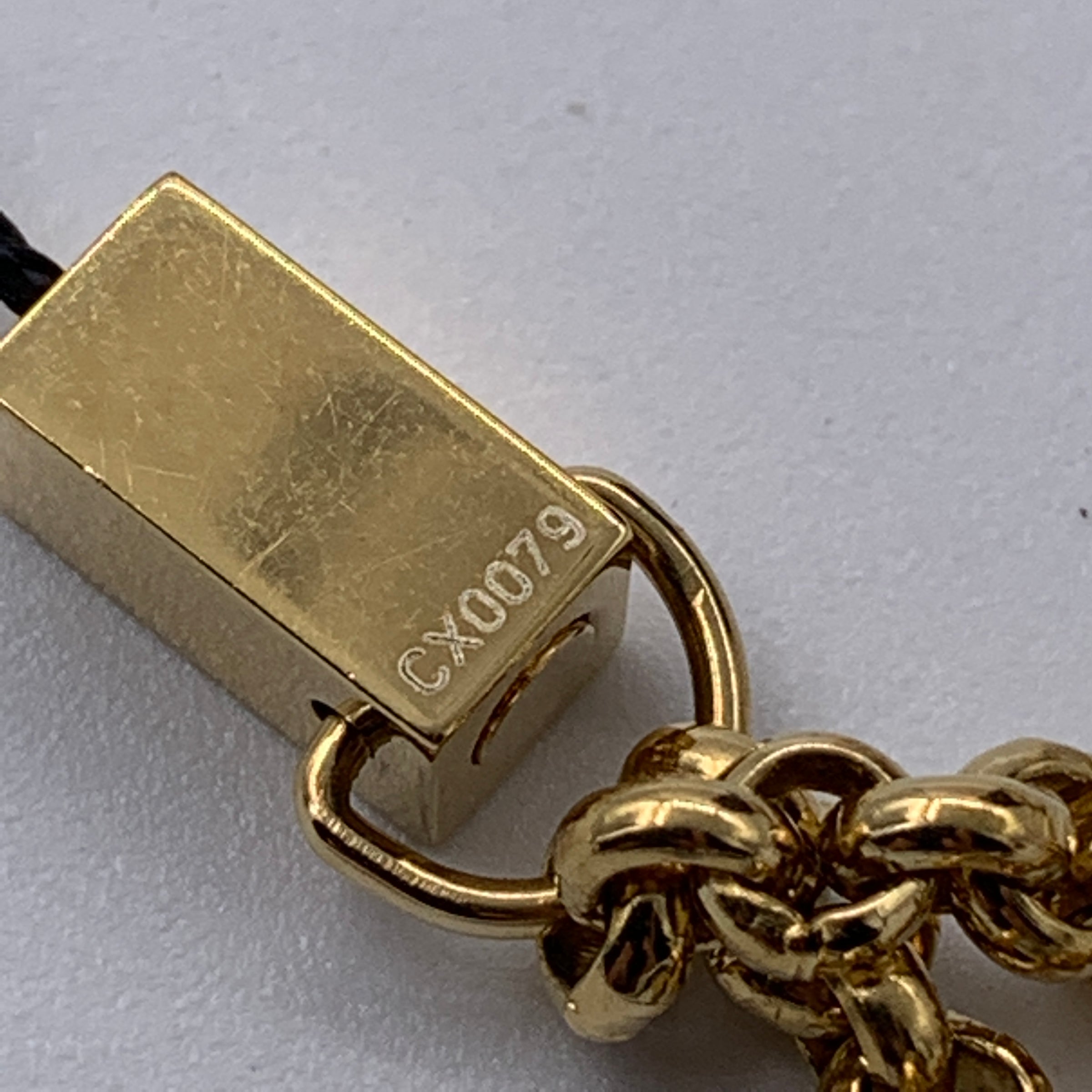 Louis Vuitton Friendship Charm Bracelet w/Box Storage Bag Length 32cm  Preowned