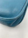 Sold-HERMES Blue Clemence Evelyne I PM Crossbody Bag