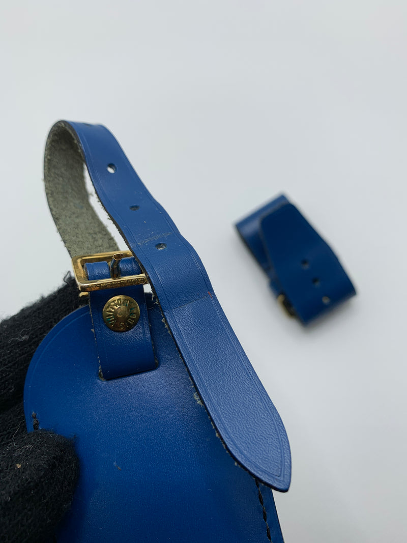 LOUIS VUITTON Blue Luggage Tag with poignet- Large Size – Preloved Lux