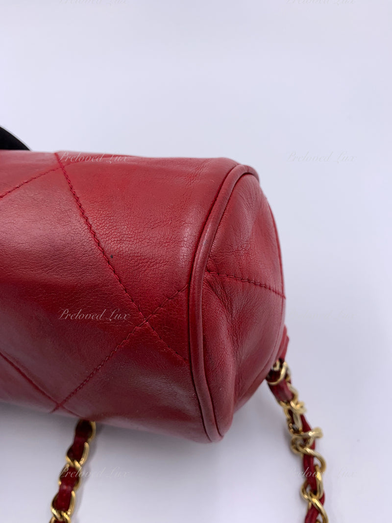 CHANEL Lambskin Red Mini Camera Bag with Tassel – Preloved Lux