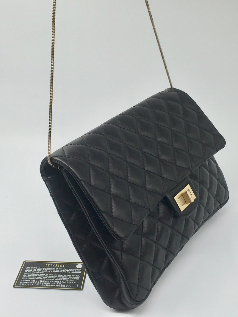 Sold-CHANEL Reissue Classic Quilted Flap Metallic Lambskin Shoulder Bag/Clutch