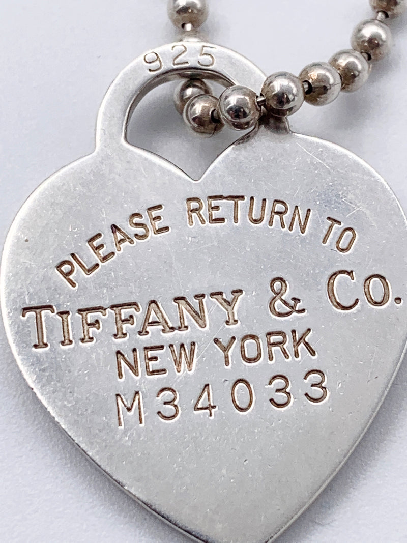 Sold-Tiffany & Co 925 Silver Return to Tiffany Necklace