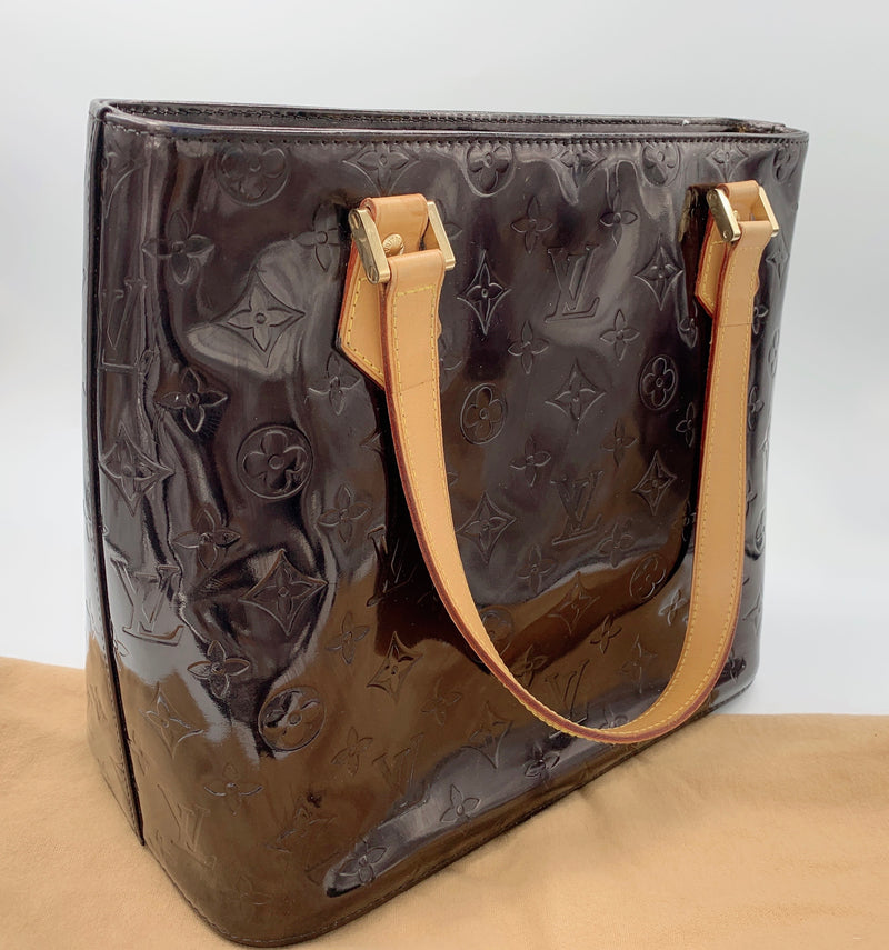 Louis Vuitton Beige Monogram Vernis Houston Bag ○ Labellov ○ Buy and Sell  Authentic Luxury