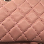 Sold-CHANEL Double Chain Double Flap Bag Pink SHW