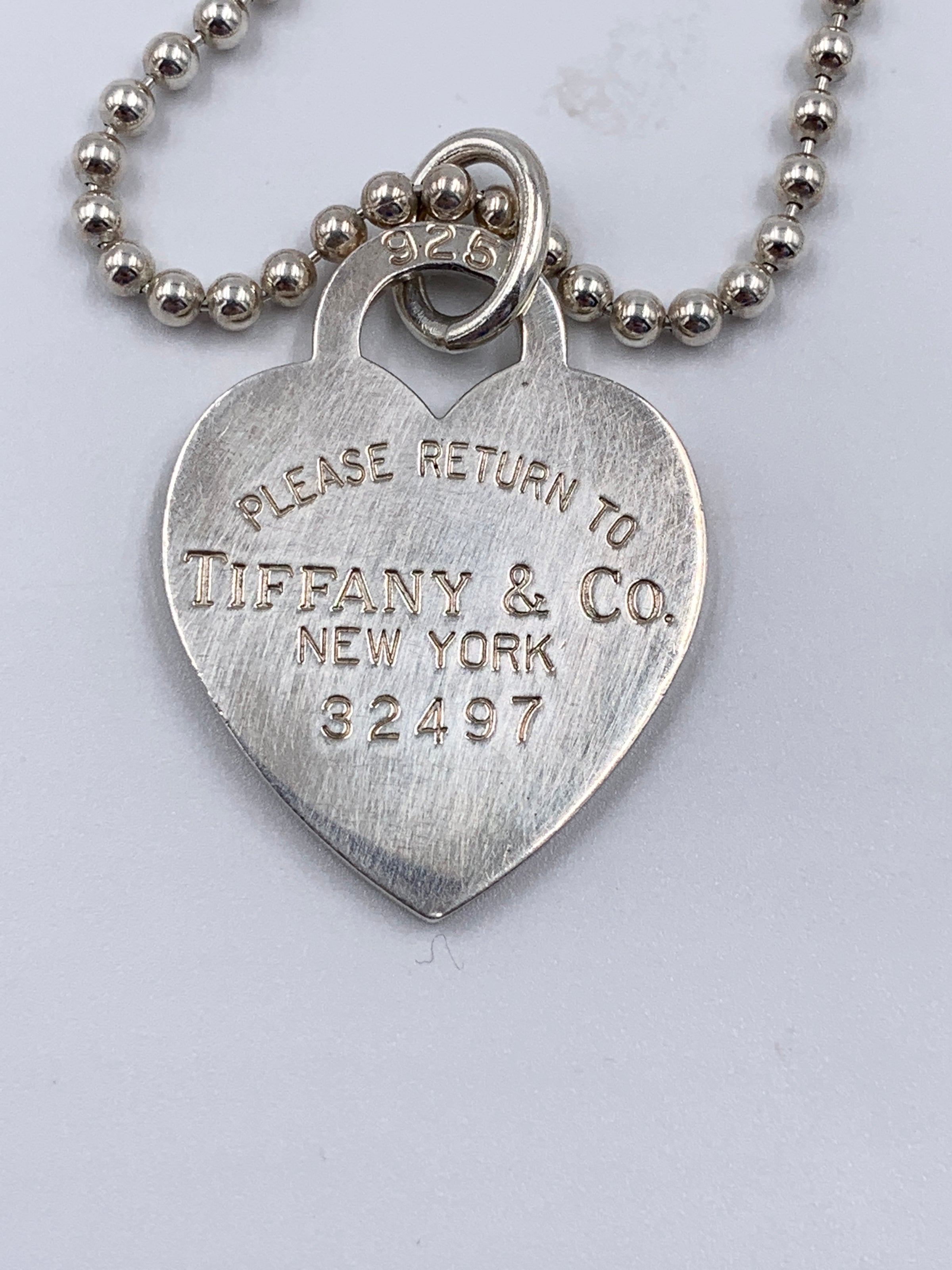 Tiffany & Co. Return to Tiffany Heart Tag Pendant Necklace Sterling Silver  - Chronostore