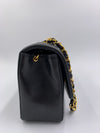 Sold-CHANEL Lambskin Small Diana Single Chain Single Flap Bag Black/gold