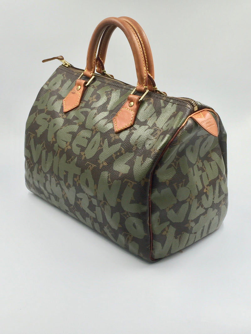 Louis Vuitton 2001 pre-owned Monogram Graffiti Speedy 30 handbag