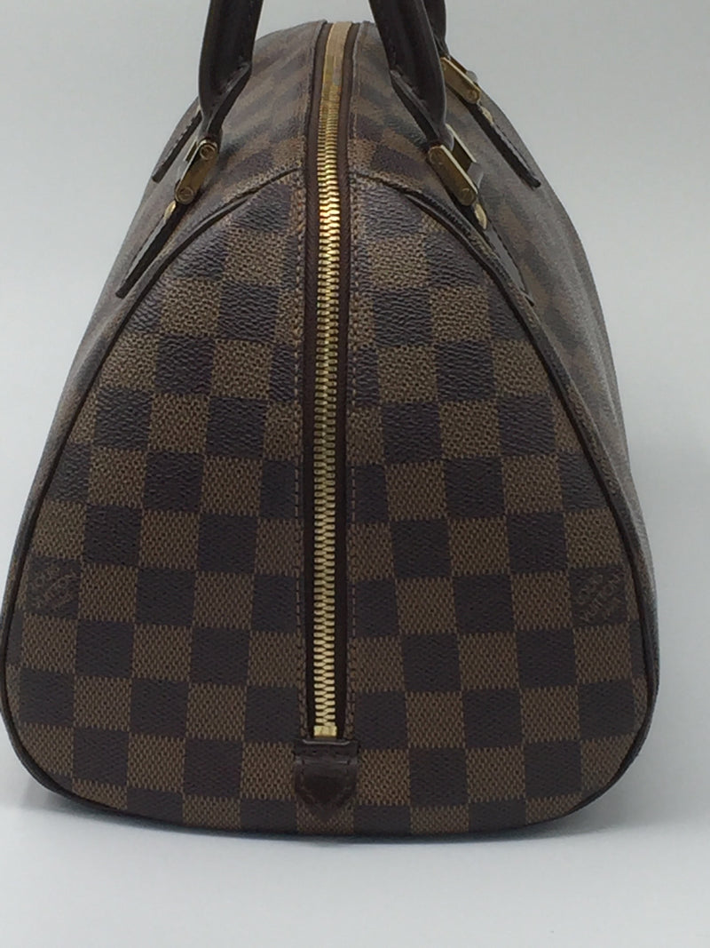 used Pre-owned Louis Vuitton Louis Vuitton Rivera mm Damier Ebene Handbag Boston Bag Women's Men's N41434 KS (Good), Size: (HxWxD): 22cm x 33cm x 20cm